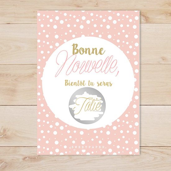Carte A Gratter Annonce Grossesse Sexe Bebe Sweet Paper
